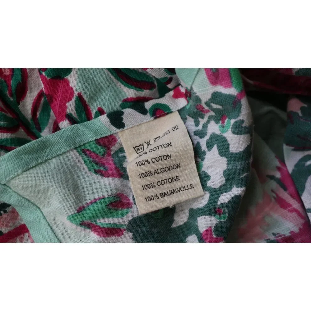Urban Outfitters/Free People Floral Cotton Apron Pink Green
